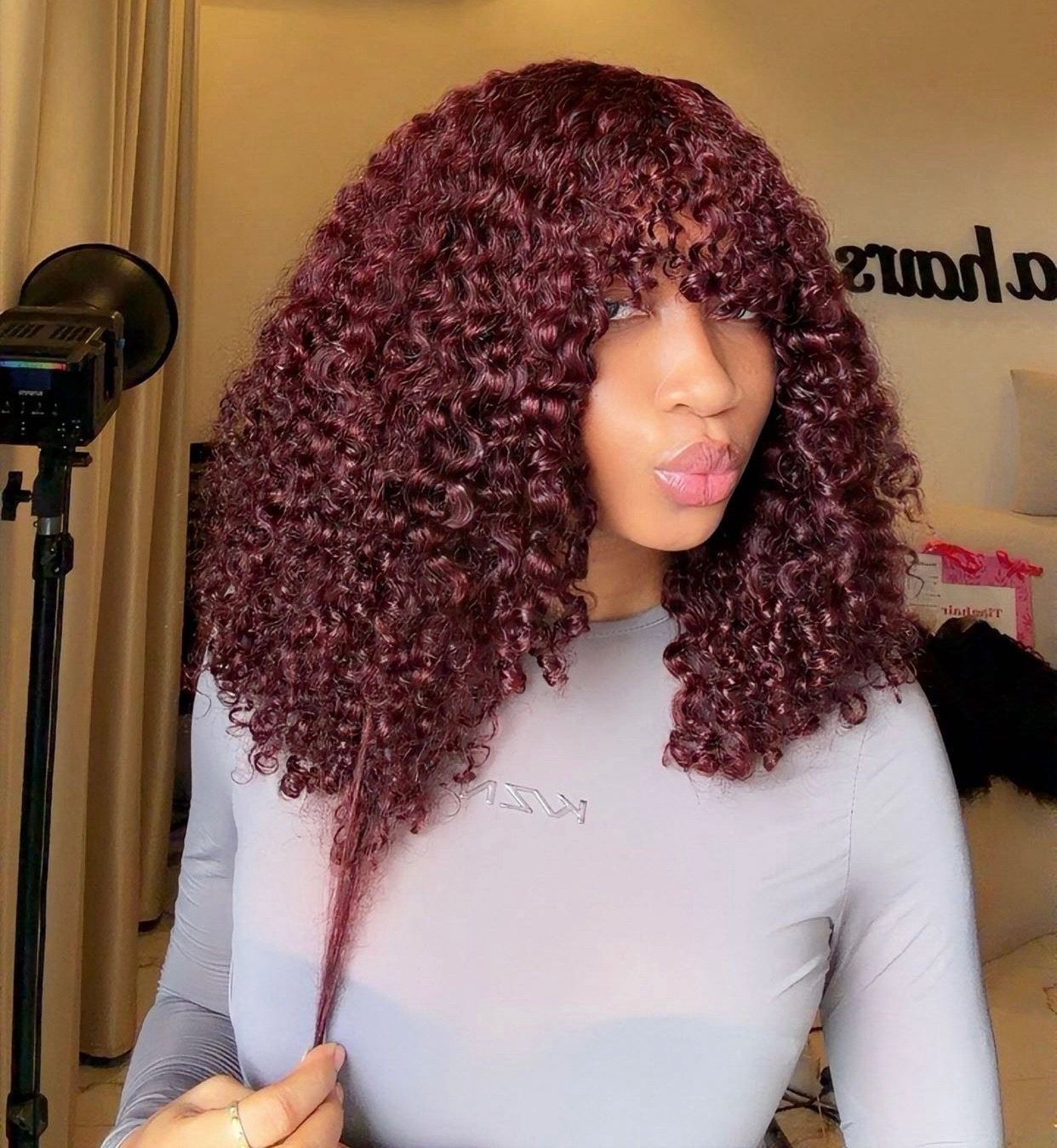 Burgundy Fringe