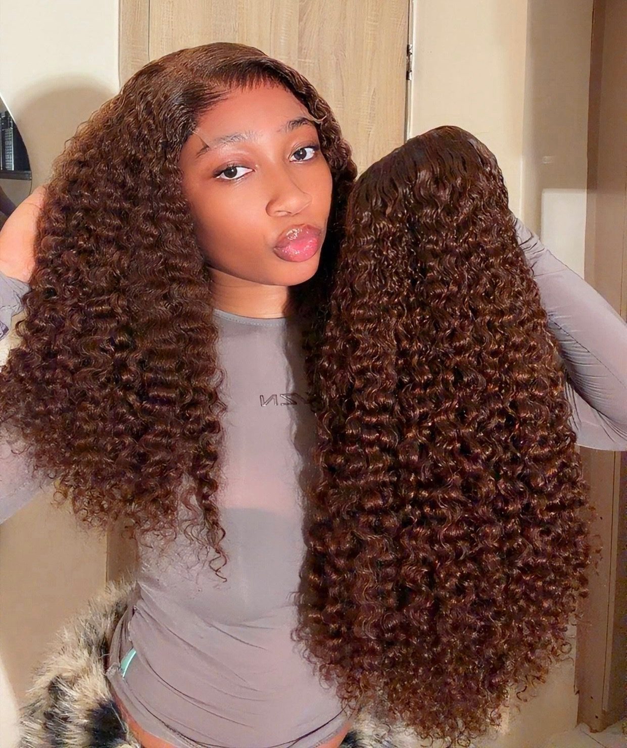Chestnut Pixie Curls