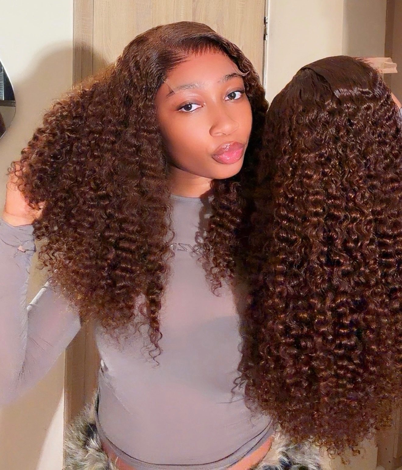 Chestnut Pixie Curls